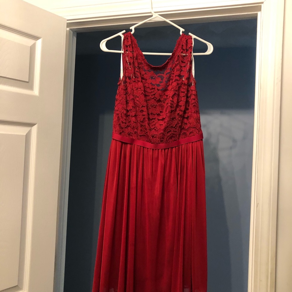 David’s Bridal Red Dress